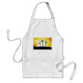 Zonsondergang Religieuze Kruisen Standaard Schort (Voorkant)