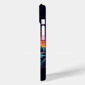 Zonsondergang Retro Surf Wave Case-Mate iPhone Case (Achterkant / Links)