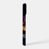 Zonsondergang Retro Surf Wave iPhone 15 Case (Rechterkant)