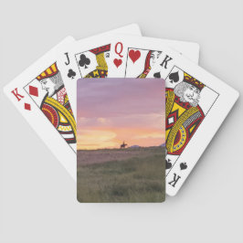 Zonsondergang Rijspelkaarten Pokerkaarten