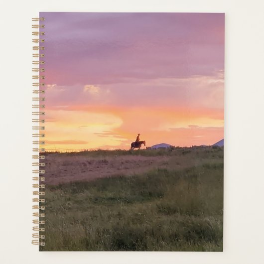 Zonsondergang ritplanner planner (Voorkant)