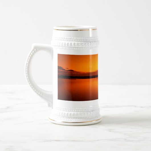 Zonsondergang, Roeiboot Silhouette-16497 Bierpul (Links)