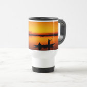 Zonsondergang, Roeiboot Silhouette-16497 Reisbeker (Voorkant rechts)