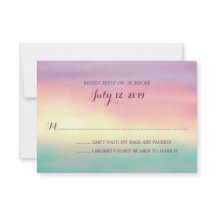 Zonsondergang Romance | Bruiloft RSVP