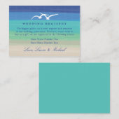 Zonsondergang Romance | Geschenkregister Informatiekaartje (Voorkant / Achterkant)