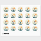 Zonsondergang Romantiek Sticker (Vel)