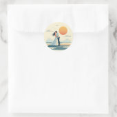 Zonsondergang Romantiek Sticker (Tas)