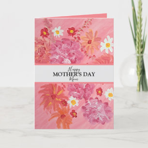 Zonsondergang Roos aangepaste foto Moederdag Kaart