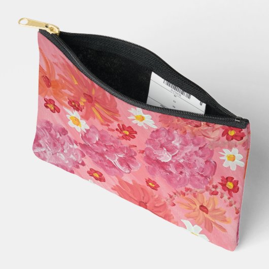 Zonsondergang Roos Bloemen Accessoires Pouch Etui (Open)