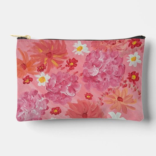 Zonsondergang Roos Bloemen Accessoires Pouch Etui (Voorkant)