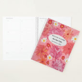 Zonsondergang Roos Bloemen Bruiloft Planner (Display)