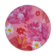 Zonsondergang Roos Bloemen Onderzetter Set