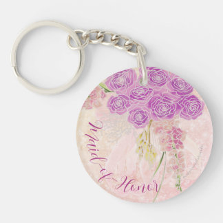 Zonsondergang roos Slank lint Boeket Eredame Sleutelhanger