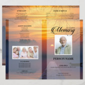 Zonsondergang Rouw Template (Voorkant / Achterkant)