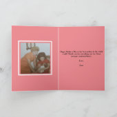 Zonsondergang Roze Op Maat Gemaakte Moederdagkaart Feestdagen Kaart (Binnen)