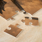 Zonsondergang Ruiters Boven de Piramides Legpuzzel (Zijkant)