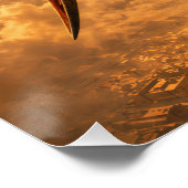 Zonsondergang Ruiters Over de Piramides Perfect Poster (Hoek)