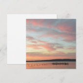 Zonsondergang rust kaart (Voorkant / Achterkant)