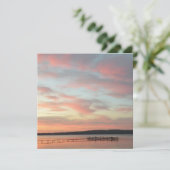 Zonsondergang rust kaart (Staand voorkant)