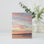 Zonsondergang rust RSVP kaartje (Staand voorkant)