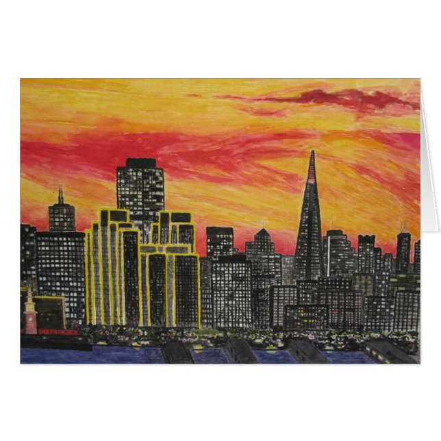 zonsondergang san francisco (Voorkant Horizontaal)