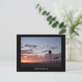 zonsondergang : santa monica , ca briefkaart (Staand voorkant)