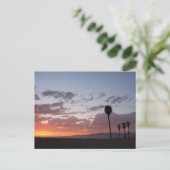 zonsondergang : santa monica , ca briefkaart (Staand voorkant)