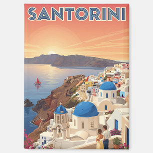 Zonsondergang Santorini Griekenland Cyclades Reize Magneet