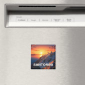 Zonsondergang Santorini Griekse Eilanden Reizen Magneet (Insitu (Vaatwasser))