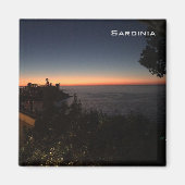 Zonsondergang - Sardinië Magneet (Voorkant)