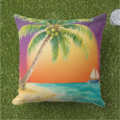 Zonsondergang Scene Buitenkussen (Gras)