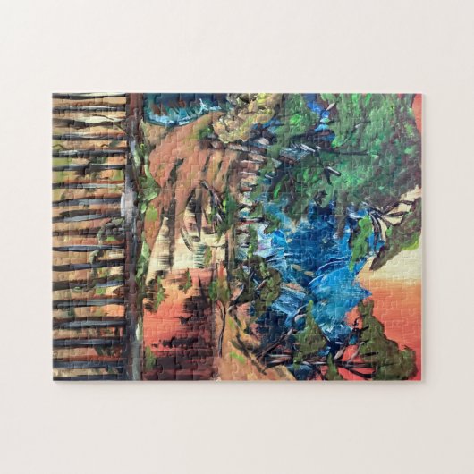 Zonsondergang Scène Puzzel Legpuzzel (Horizontaal)