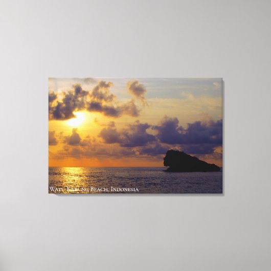 Zonsondergang Schemering Schemerlicht Schaduw Land Canvas Afdruk (Voorkant)