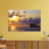 Zonsondergang Schemering Schemerlicht Schaduw Land Canvas Afdruk (Insitu (Woonkamer))