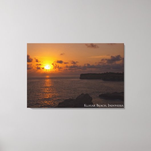 Zonsondergang Schemering Schemerlicht Schaduw Land Canvas Afdruk (Voorkant)