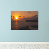 Zonsondergang Schemering Schemerlicht Schaduw Land Canvas Afdruk (Insitu (Houten vloer))