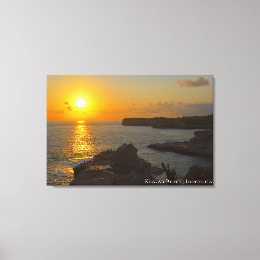 Zonsondergang Schemering Schemerlicht Schaduw Land Canvas Afdruk (Voorkant)