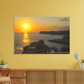 Zonsondergang Schemering Schemerlicht Schaduw Land Canvas Afdruk (Insitu (Woonkamer))
