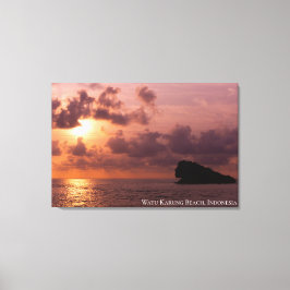 Zonsondergang Schemering Schemerlicht Schaduw Land Canvas Afdruk
