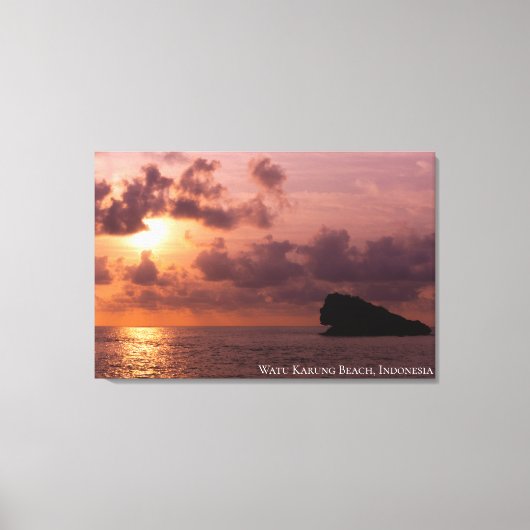 Zonsondergang Schemering Schemerlicht Schaduw Land Canvas Afdruk (Voorkant)
