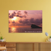 Zonsondergang Schemering Schemerlicht Schaduw Land Canvas Afdruk (Insitu (Woonkamer))