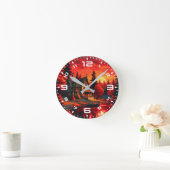 Zonsondergang Schilderen met Cottage en Lake-66633 Ronde Klok (Huis)