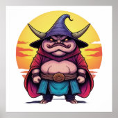 Zonsondergang Schildwacht Poster (Voorkant)