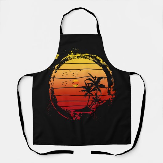 zonsondergang schort (Voorkant)