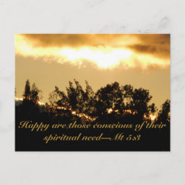 Zonsondergang Schrifttekst Briefkaart