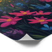 Zonsondergang Serenade, Bloesems in de Glow Poster (Hoek)