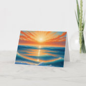 Zonsondergang Sereniteit Bedankkaart (Voorkant)