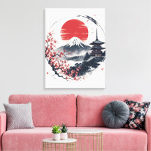 Zonsondergang Sereniteit bij Mount Fuji – Japanse