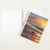 Zonsondergang Sereniteit: Golven van rust Planner (Display)