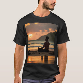 Zonsondergang Serenity: Een verhaal van rust T-shirt